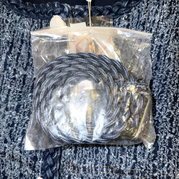 Self Portrait Blue Tweed Dress US 4 NWT - Picture 4 of 9